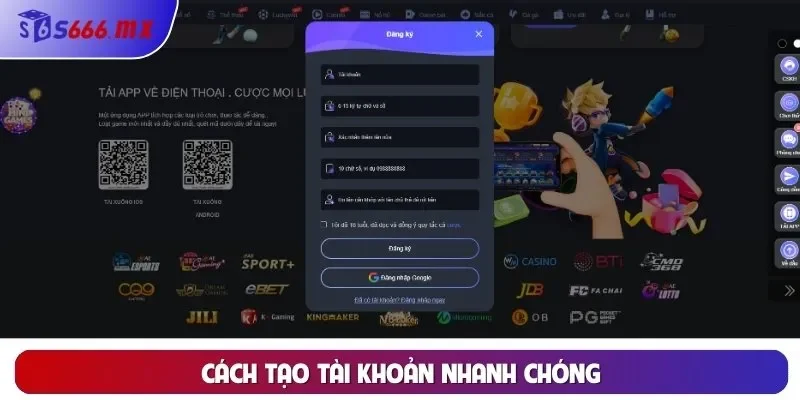 Cách tạo tài khoản nhanh chóng Cách tạo tài khoản nhanh chóng